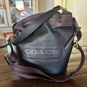 Coach Leather bucket bag NWT